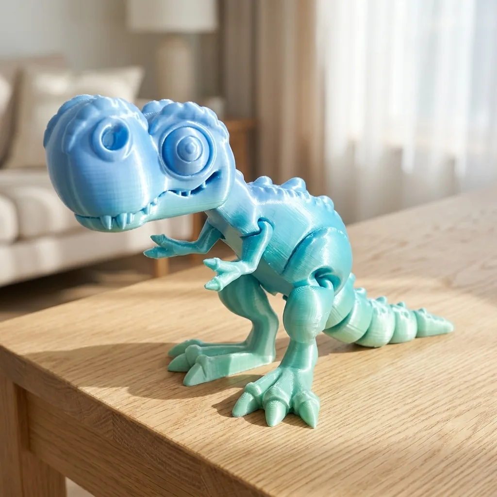 Fleksi T-Rex, plava svila
