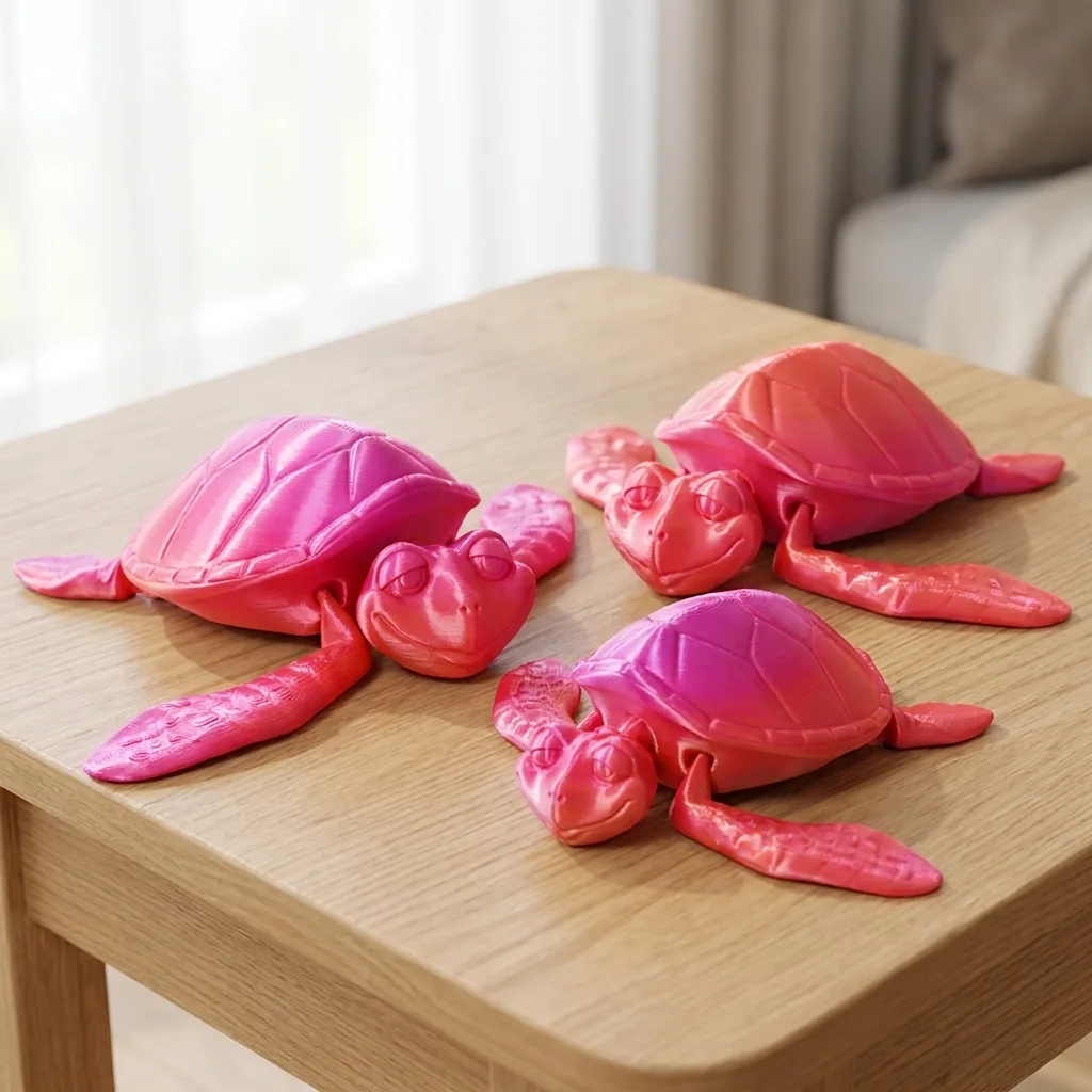 Fleksi kornjača, roze svila