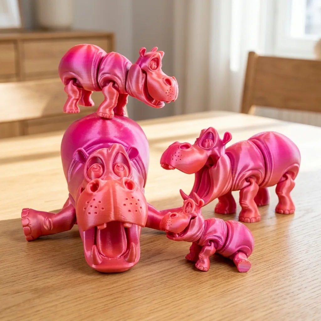 Fleksi nilski konj, roze svila